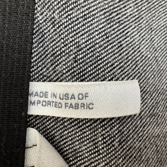 Helmut Lang Made in USA Pull On Stretch Black Denim Flare Leg Crop Pants Size 30 - Picture 13 of 13